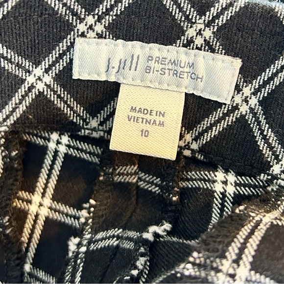 J.Jill Women’s Plaid Stretch Crop Pants / Size 10 - Picture 9 of 11
